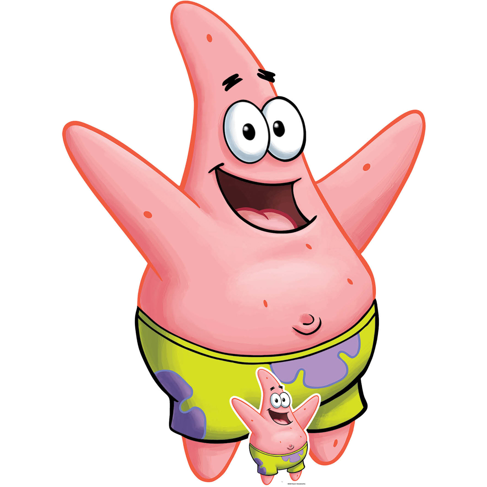 Star Cutouts Patrick Star Cardboard Cutout 4ft Image 1