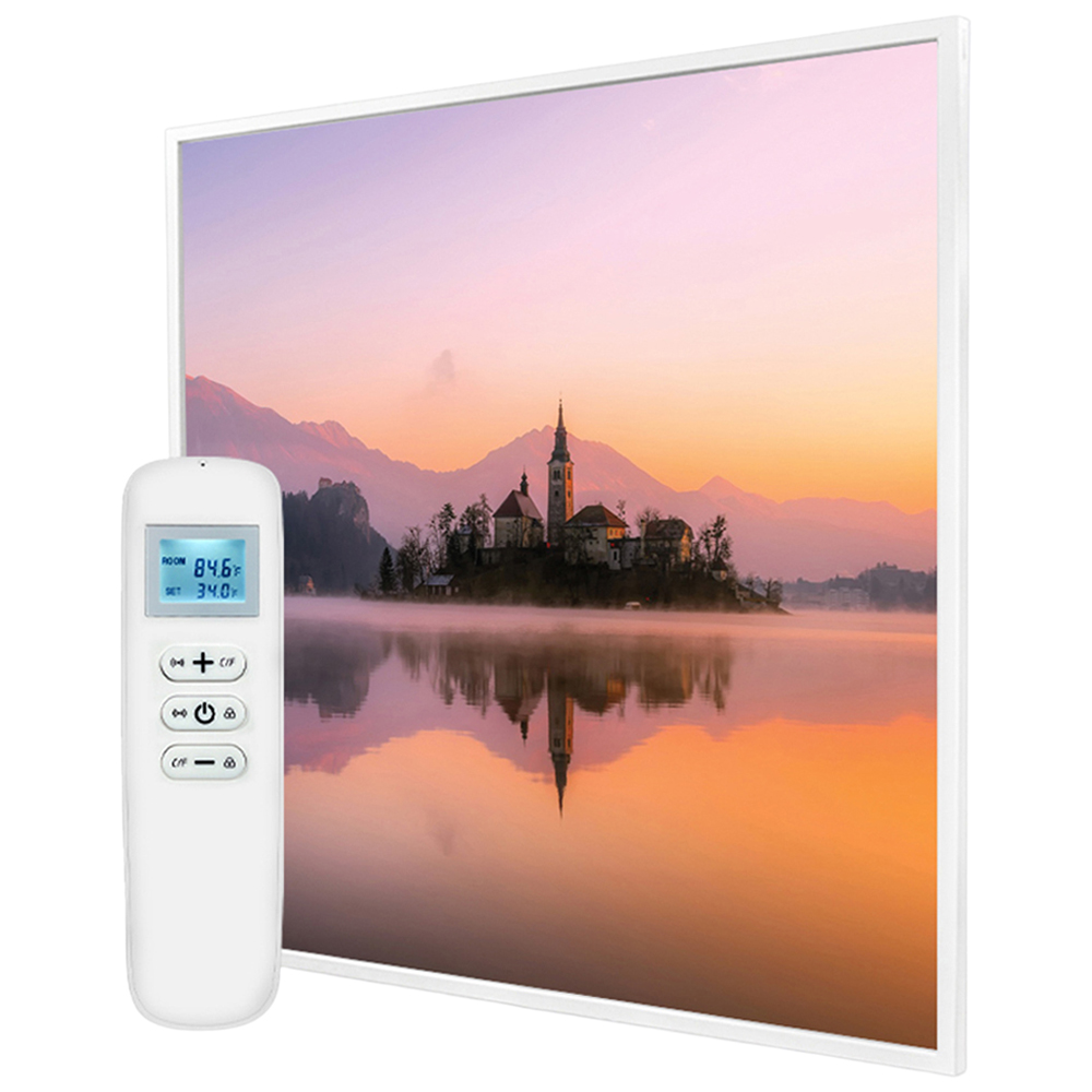 Mirrorstone Nexus Dreamy Lake Image Wi-Fi Infrared Heating Panel 350W 595 x 595mm Image 1