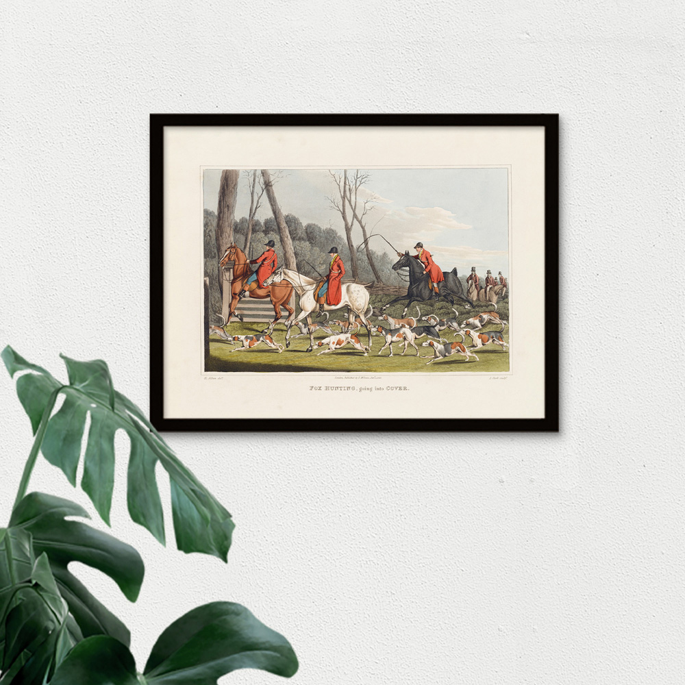 Artery8 John Heaviside Clark Fox Hunting Into Cover Framed Wall Art Print 30 x 41cm Image 3
