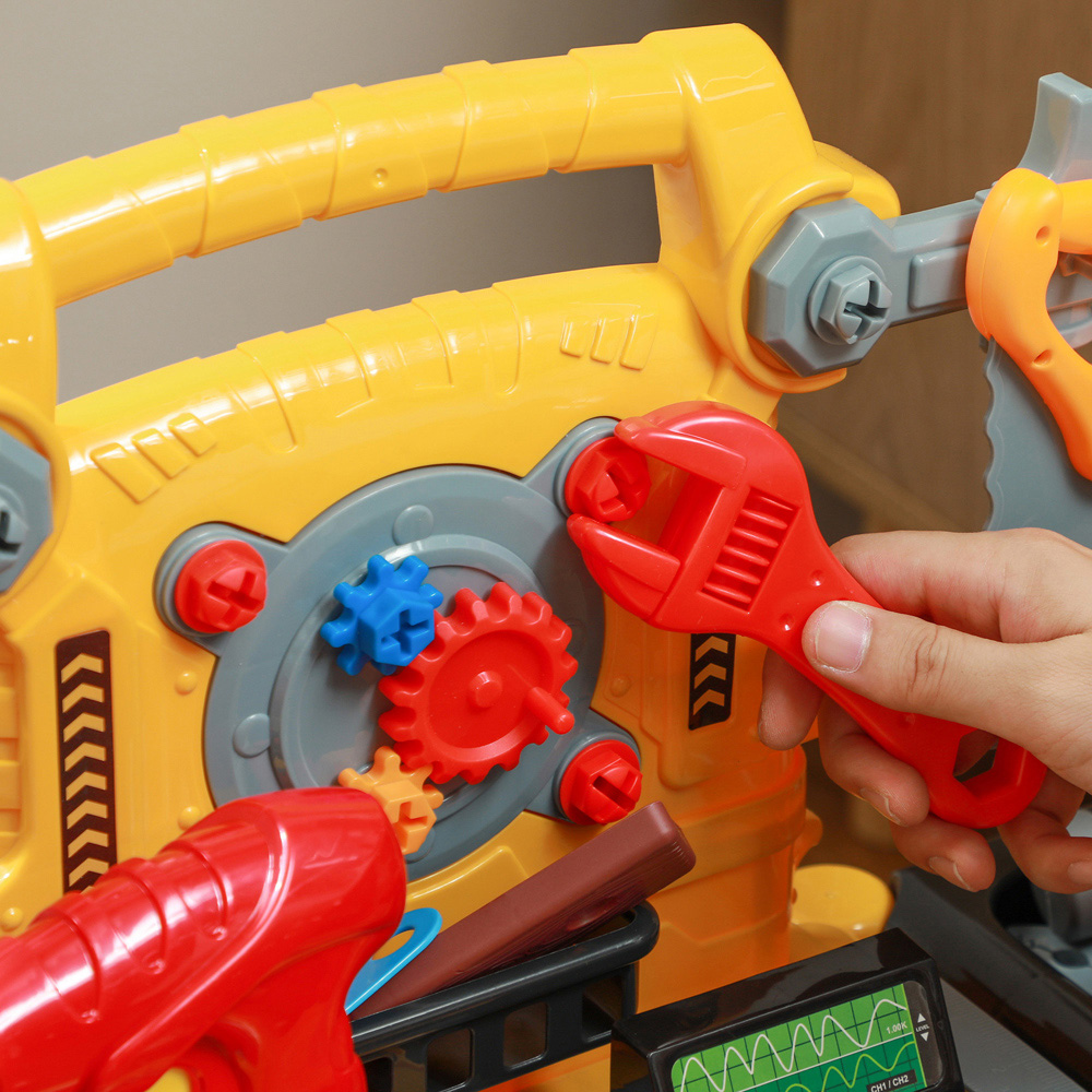 Tommy Toys 102 Pieces Play Tools Toy with Electric Drill Play Set Image 3