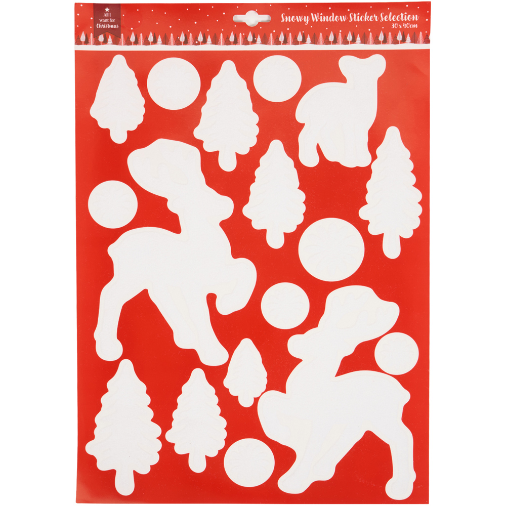 Snowy Window Sticker Selection Image 6