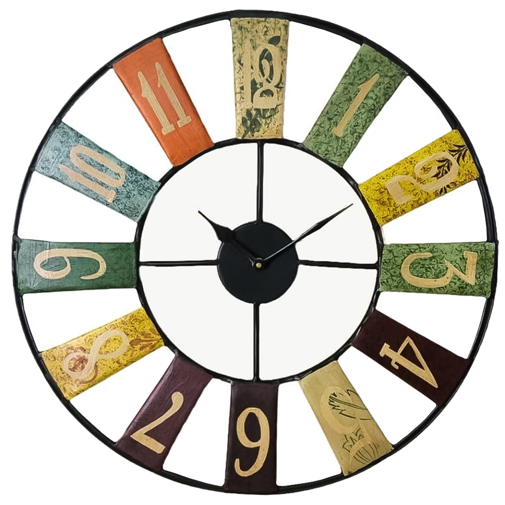 Brooklyn Archie Round Wall Clock 48cm Image 1