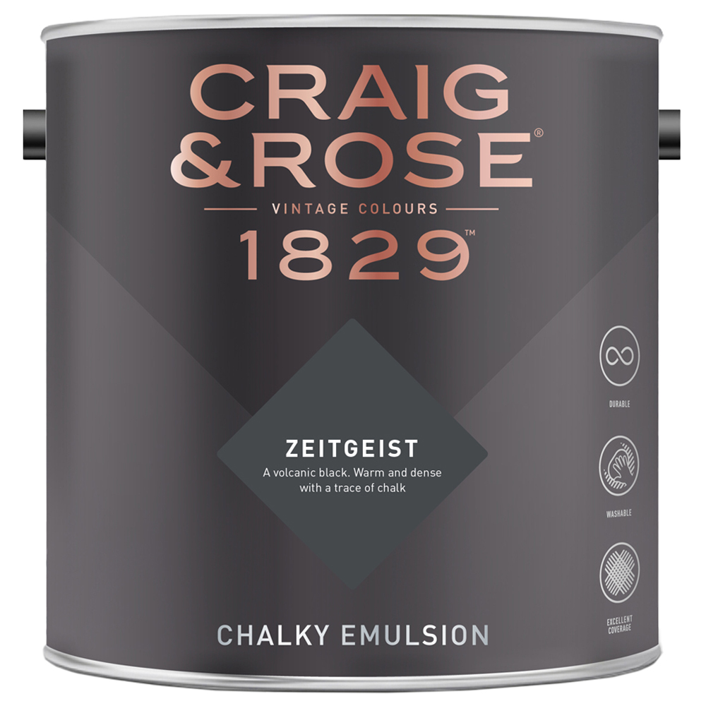 Craig & Rose Walls and Ceilings Zeitgeist Chalky Matt Emulsion Paint 2.5L Image 2