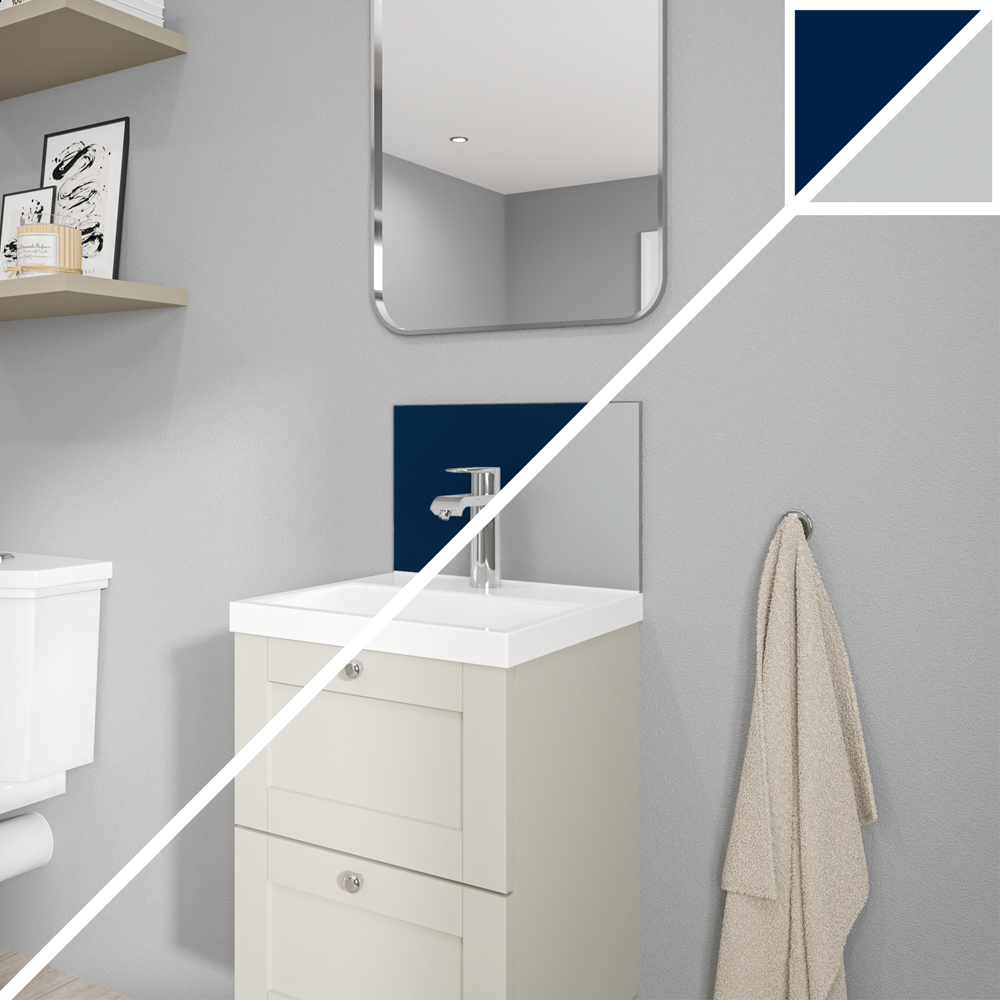 Wetwall Alloy Atlantic and Urban Grey Splashback 400 x 250mm Image 6