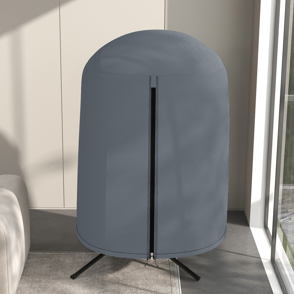 Outsunny Grey Hanging Egg Chair Cover 190 x 128cm Image 3