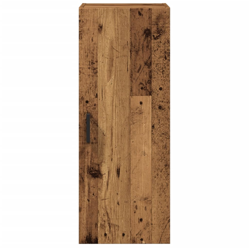 vidaXL Single Door Old Brown Wall Mounted Storage Cabinet Image 5