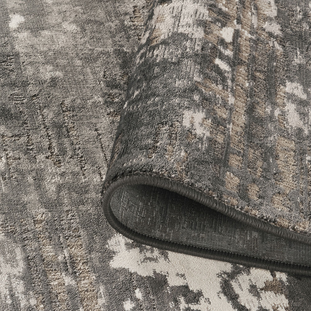 Mayfair Living Room Area Rug Metallic Sheen Contemporary Modern Abstract Design - Grey 200cm x 290cm Image 3