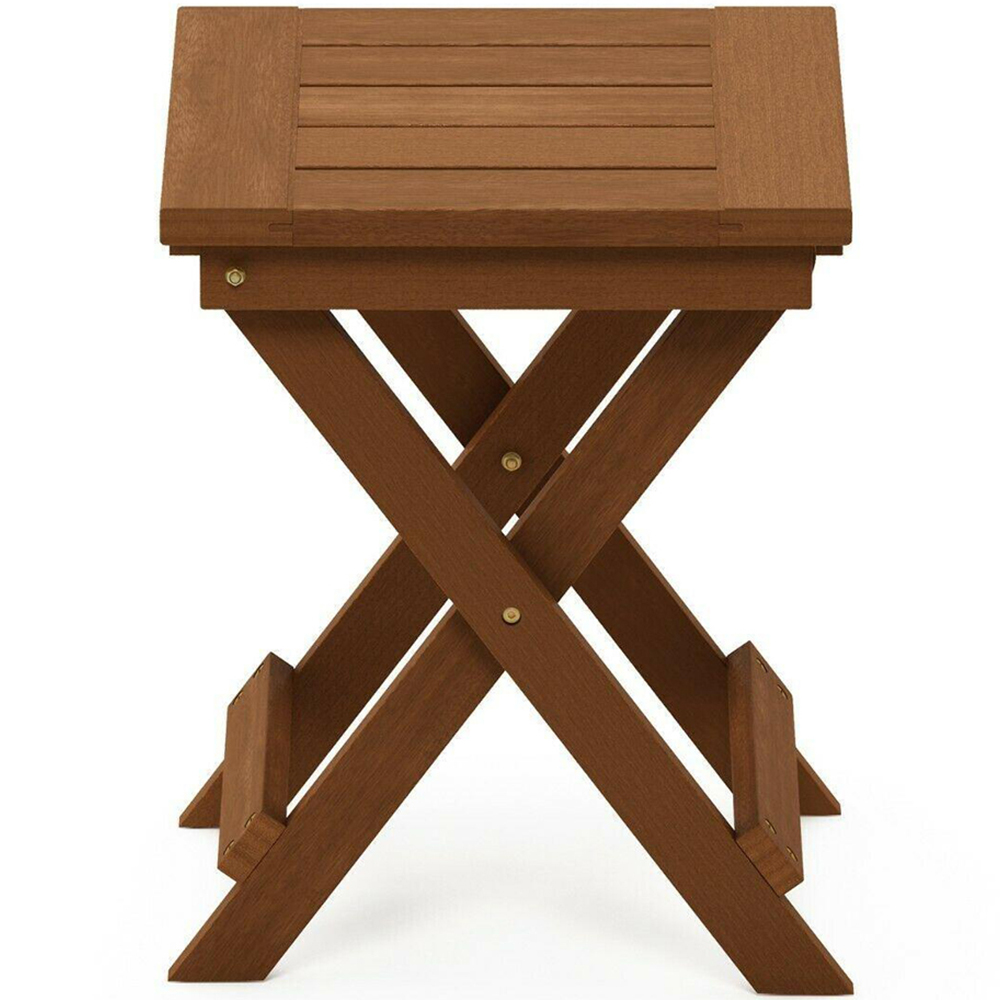 Walplus Tioman Natural Hardwood Adirondack Folding Table Image 3