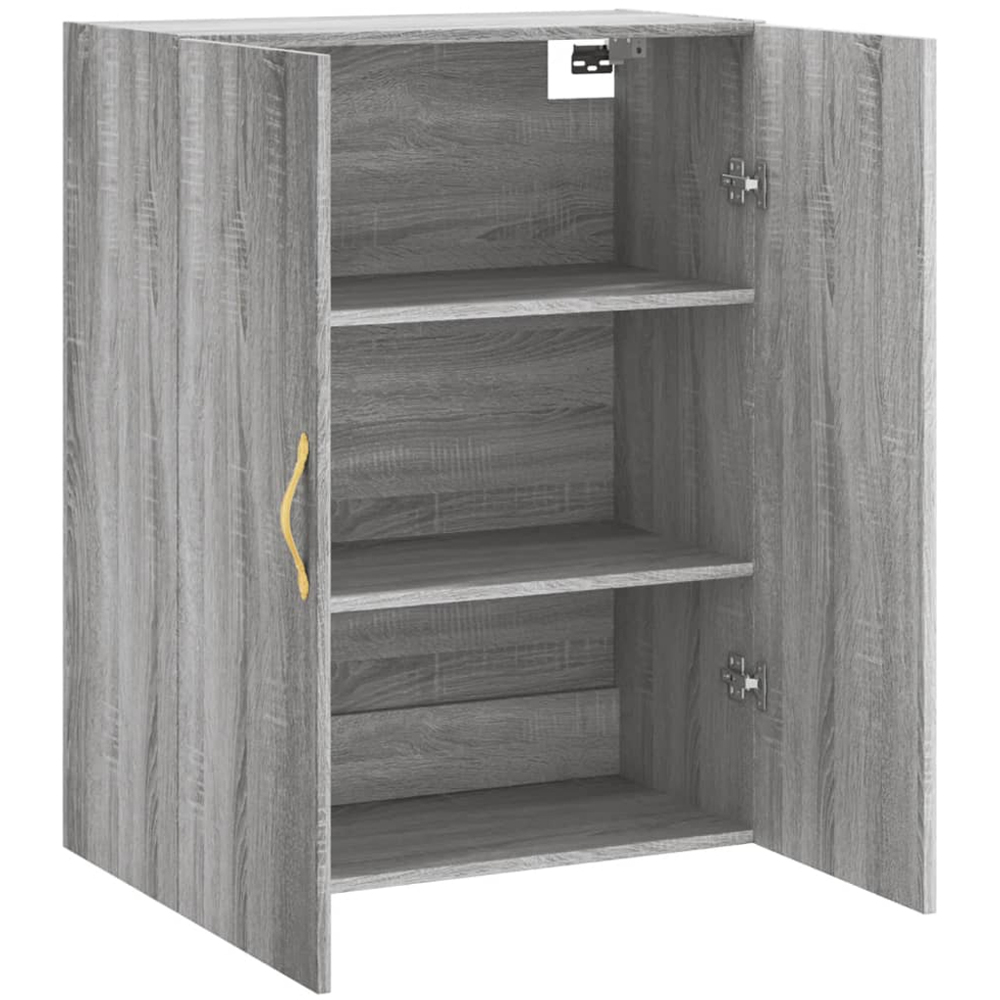 vidaXL 2 Door Grey Sonoma Wall Mounted Cabinet Image 4