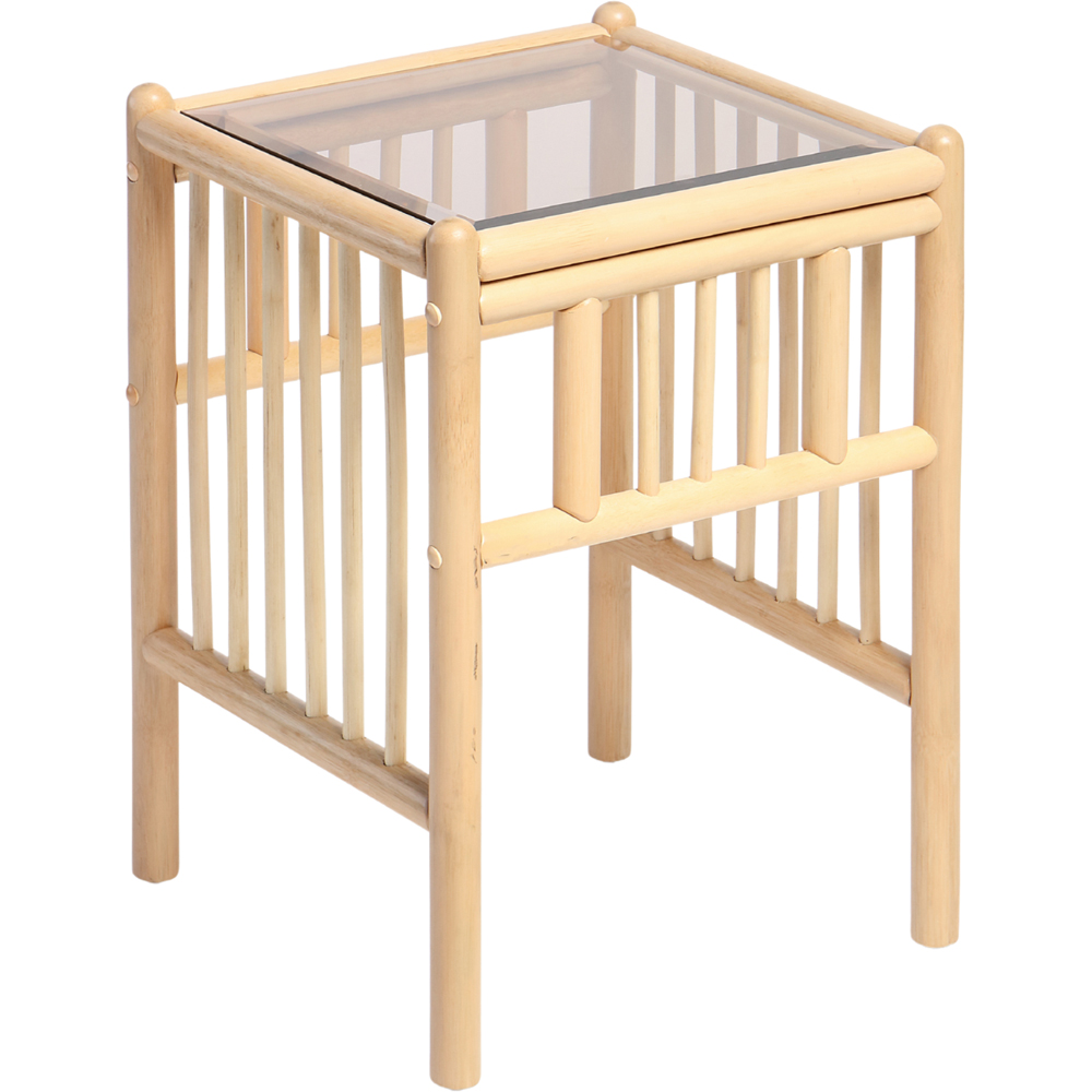 Desser Solo Natural Rattan Lamp Table Image 2