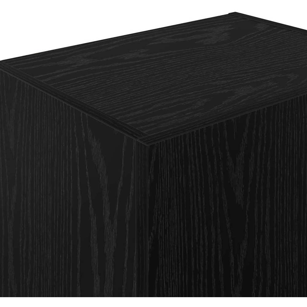 vidaXL Single Door Black Oak Wall-Mounted TV Cabinet Image 9