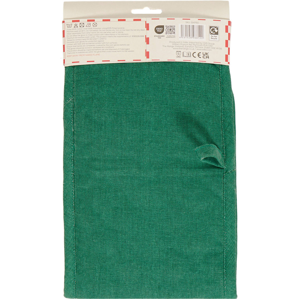 Pizza Club Double Oven Glove Green Image 2