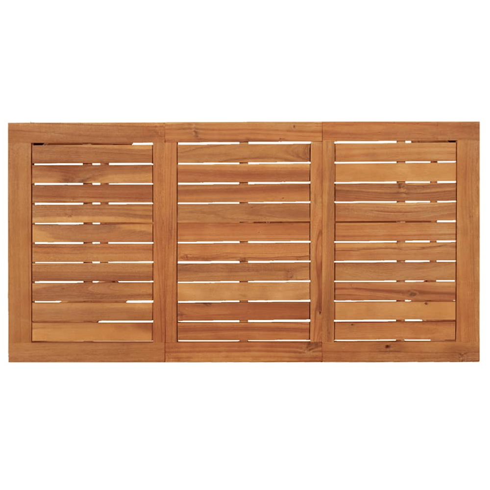 vidaXL Solid Wood Acacia Rectangular Garden Bar Table Image 5