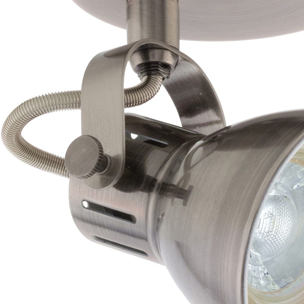 EGLO Seras Antique Nickel Circular Spotlight Image 3