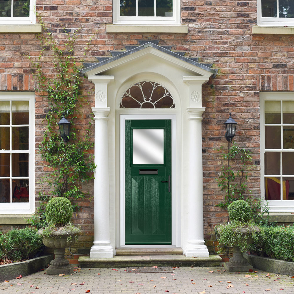 Crystal-Direct Eaton Green GRP Stipolytte Glass Left Hand Open Front Door 2090 x 920mm Image 2