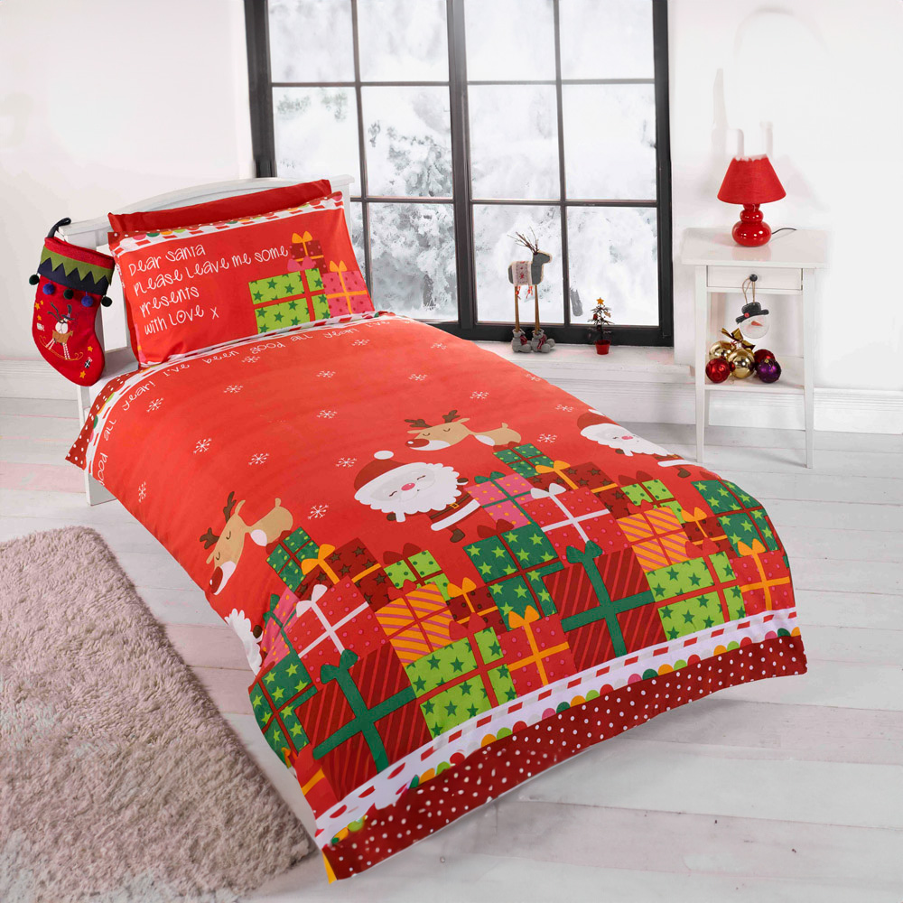 Rapport Home Dear Santa Single Multicolour Duvet Cover Set Image 1
