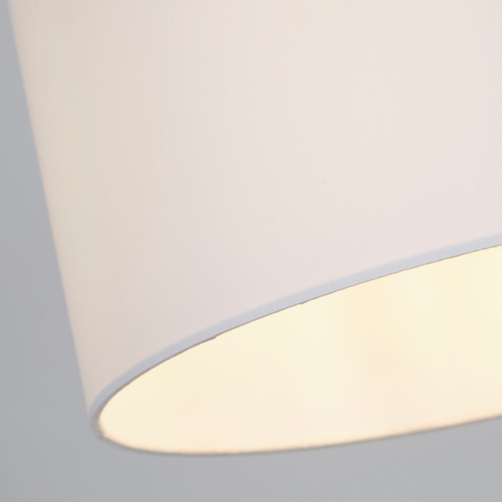 Lighting Collection Yates White Drum Lamp Shade 30cm Image 4