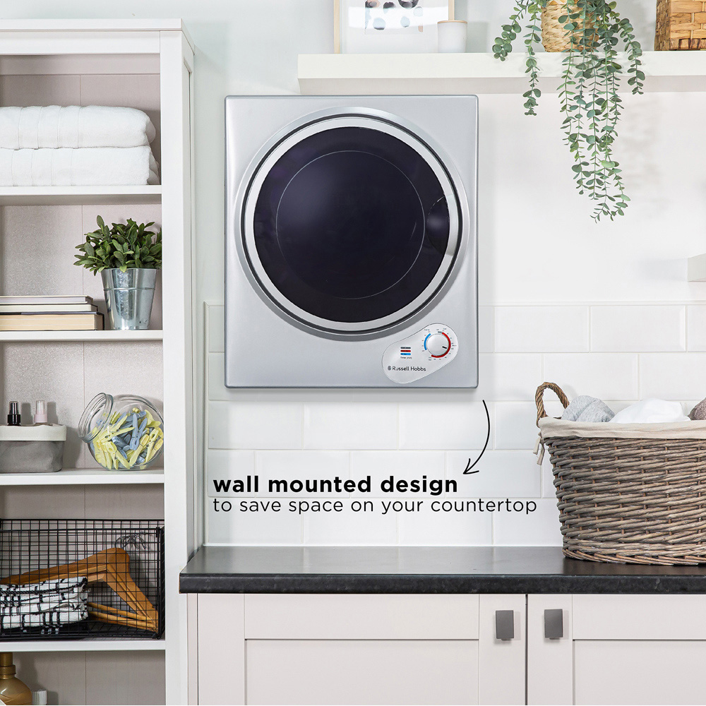 Russell Hobbs RH3VTD800S Silver 2.5kg Vented Tumble Dryer Image 7