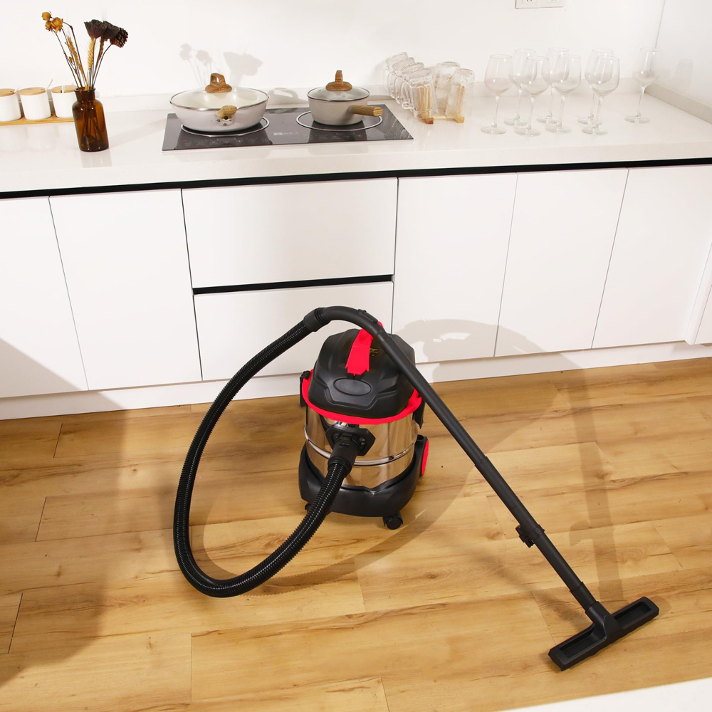 Alivio Red Wet and Dry Vacuum Cleaner with HEPA Filter 20L 1200W Image 4