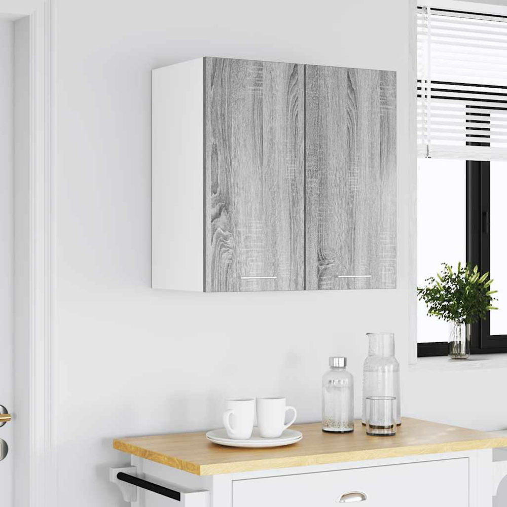 vidaXL Lyon 2 Door Grey Sonoma Hanging Cabinet Image 9
