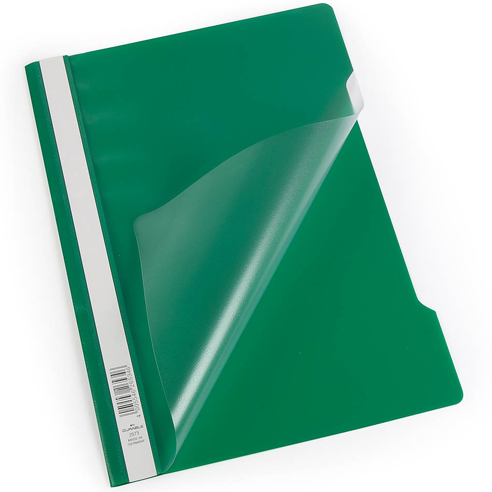 Durable A4 Green Clear View Document Report File Folder 50 Pack Image 2