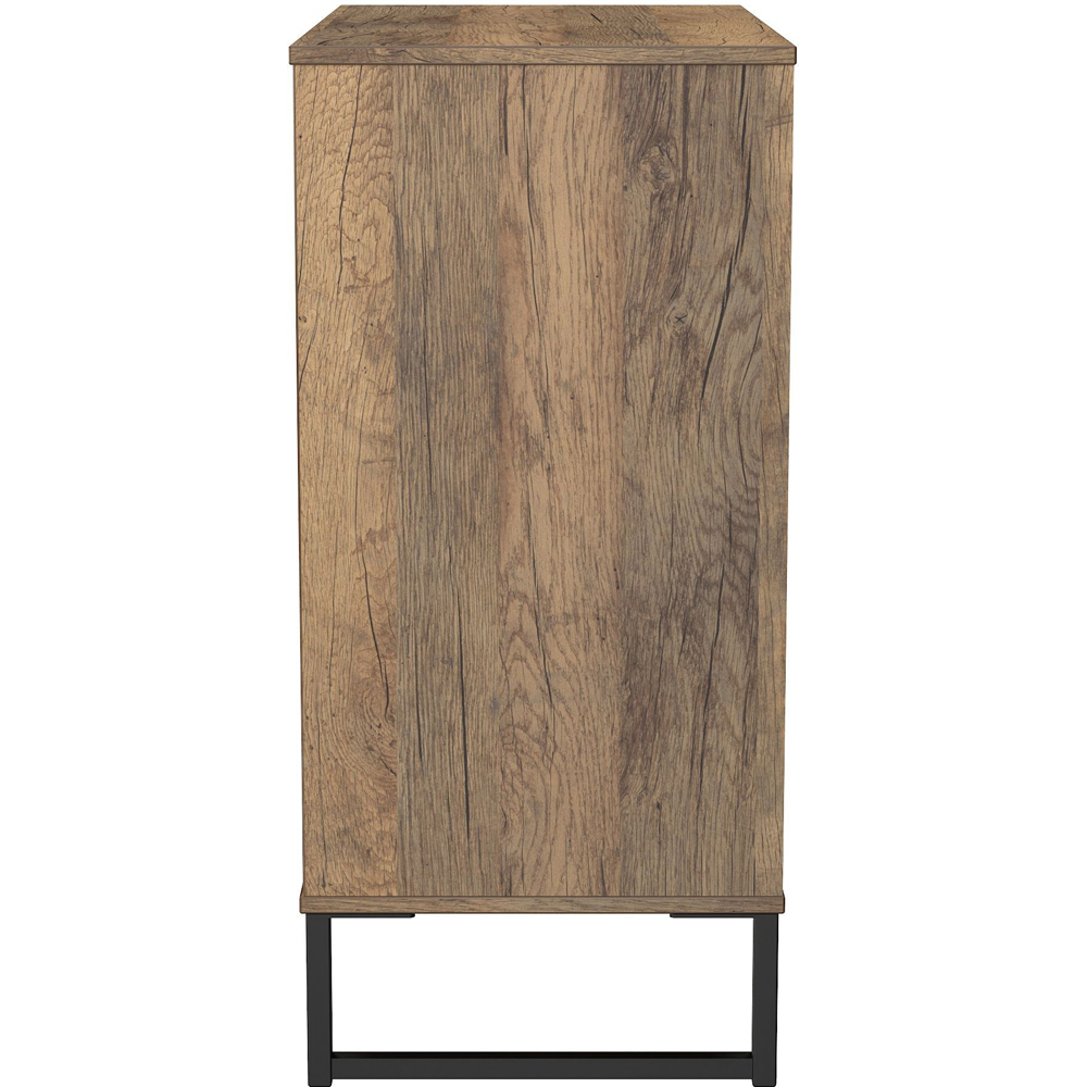 Crowndale Hong Kong 4 Drawer Vintage Oak Chest of Drawers Ready Assembled Image 4