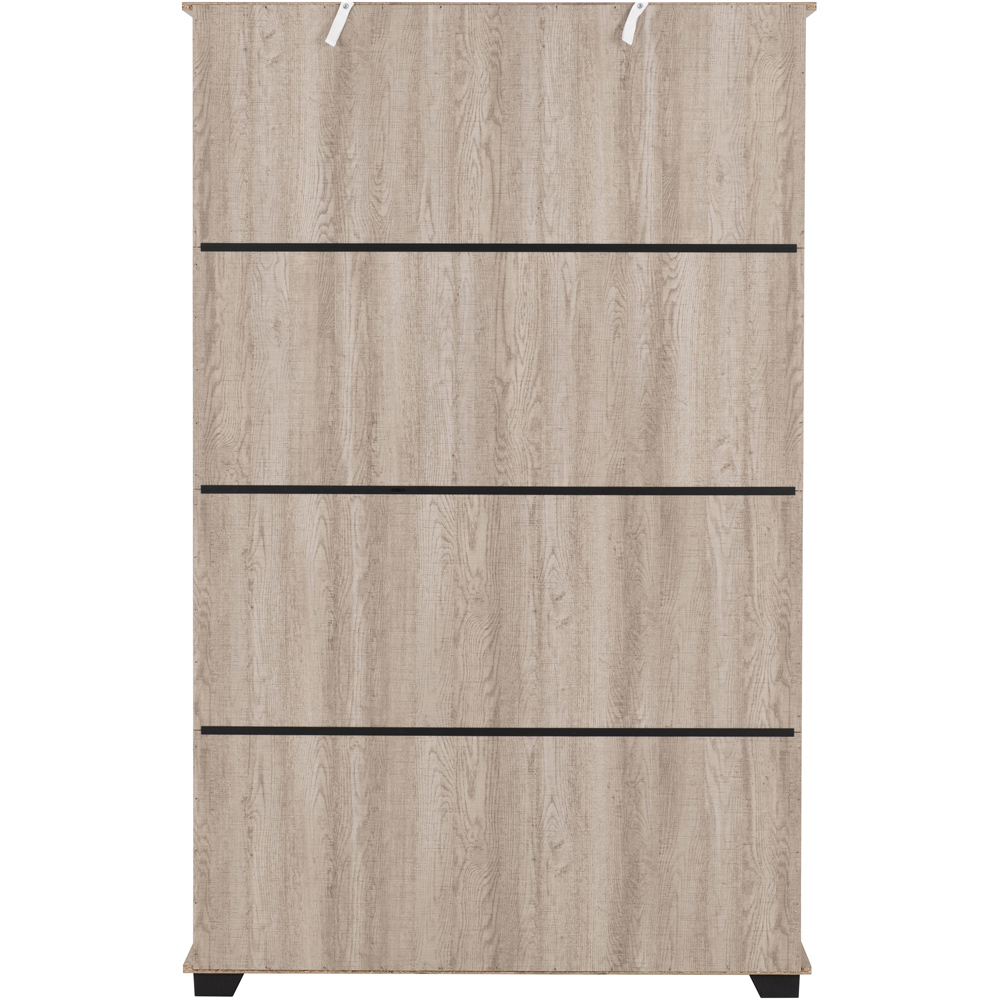Seconique Oliver 3 Door Light Oak Effect Wardrobe Image 6