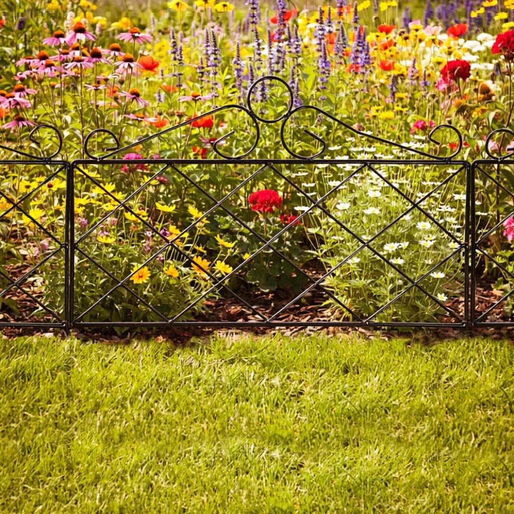 Garden Gear Victorian 59 x 46cm 2 Pack Metal Garden Border Image 4