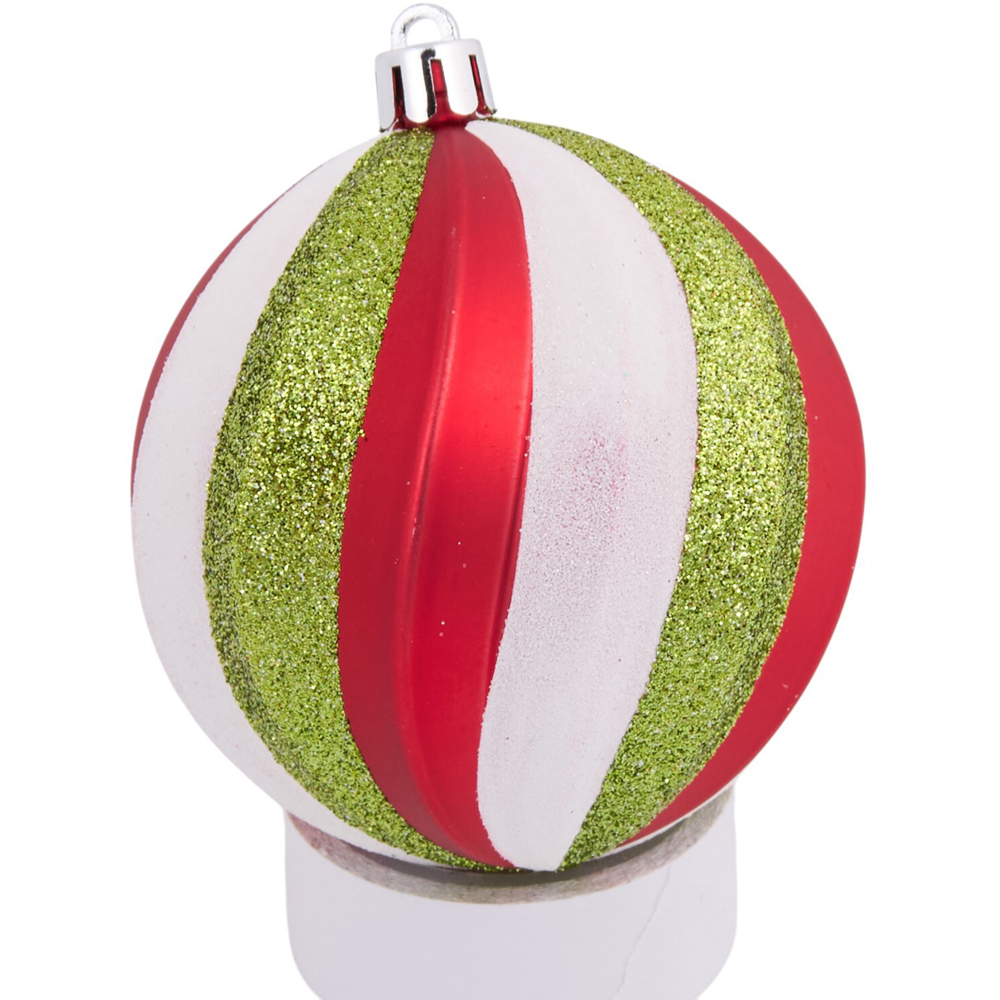 Pack of 16 Candy Cane Carnival Baubles Image 5