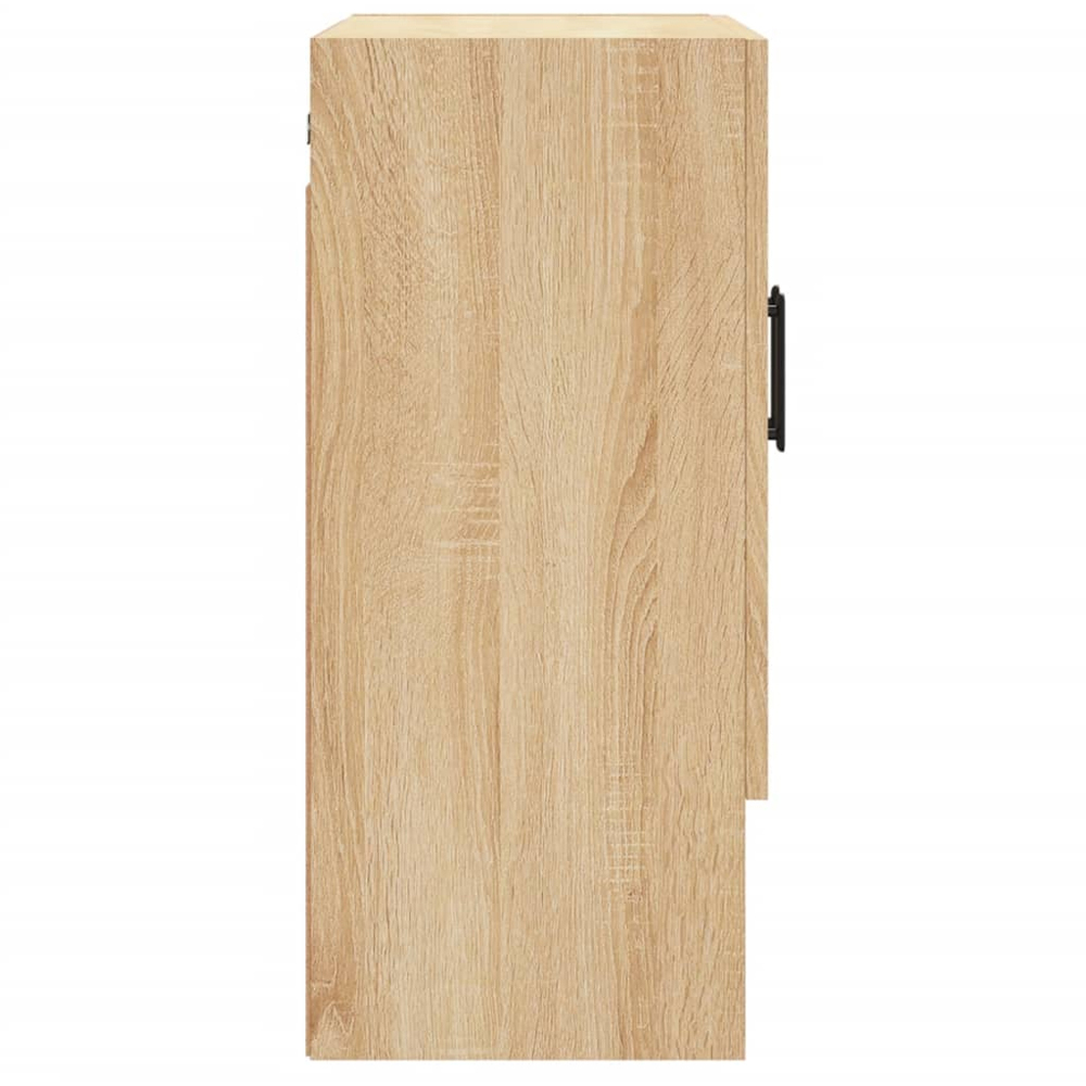 vidaXL 2 Door Single Shelf Sonoma Oak Wall Cabinet Image 7