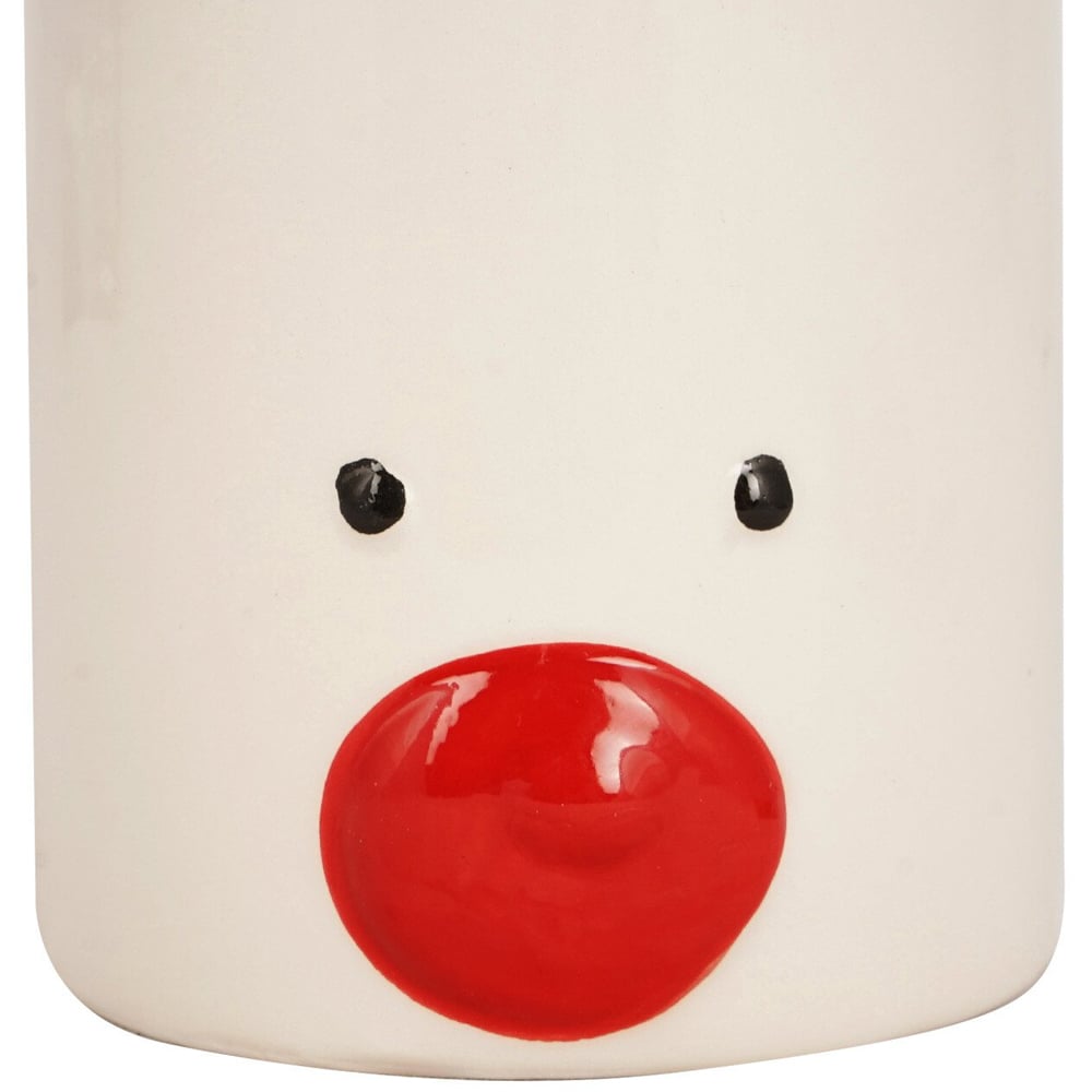 Reindeer Ceramic Candle - White Image 3