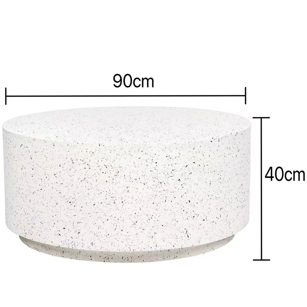 Desser Pedro Terrazzo Effect Round Coffee Table Image 7