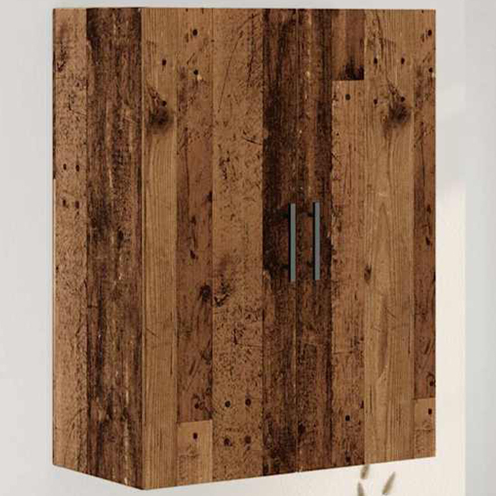 vidaXL 2 Door Brown Old Wood Wall Mounted Cabinet Image 1
