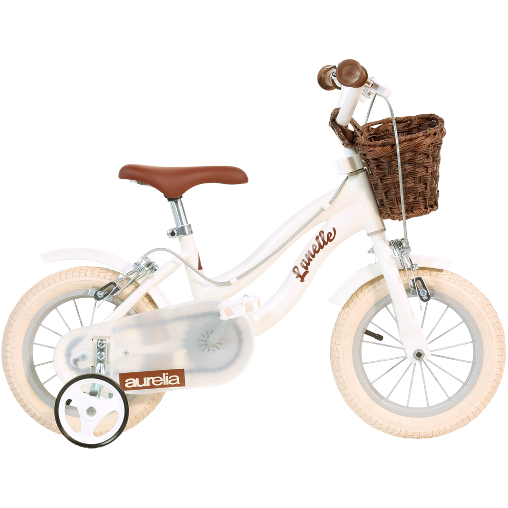 Dino Bikes 12 inch White Retro Kids Bike Image 1
