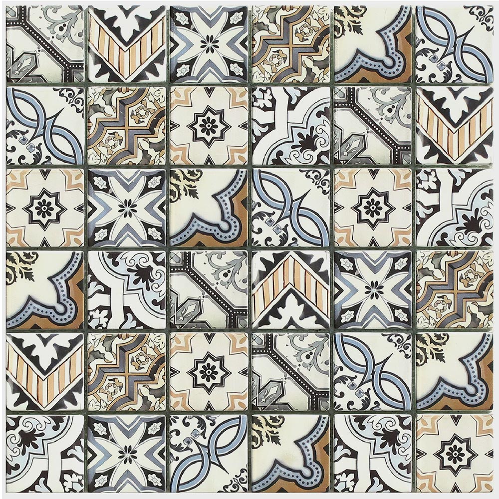 House of Mosaics Lisbon Mosaic Tile Sheet Image 2