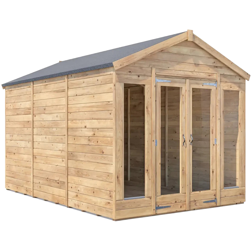 Dunster House RagePanda 8 x 12ft Modular Brown Superfelt Apex Summerhouse Image 1