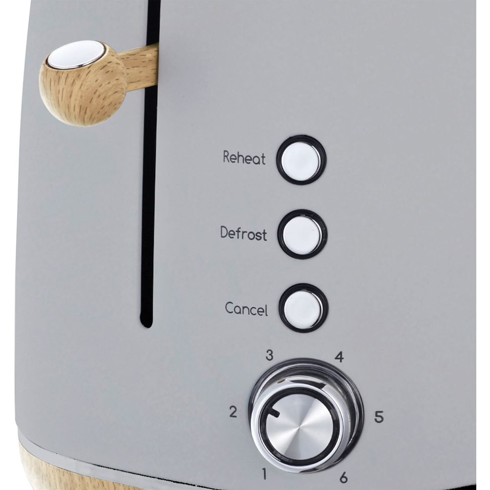 Statesman SKT05090GY Grey Scandi Design 2 Slice Toaster 900W Image 6