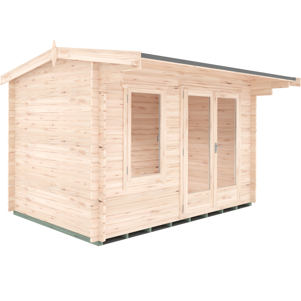 Shire Marlborough 8 x 12ft Double Door Log Cabin Image 1