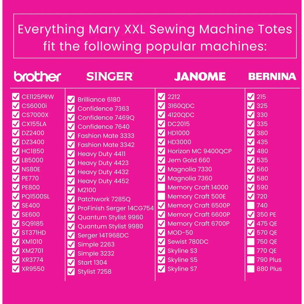 Everything Mary EVM14448-4 Black Floral Collapsible Rolling Sewing Machine Case 54 x 33 x 38cm Image 5