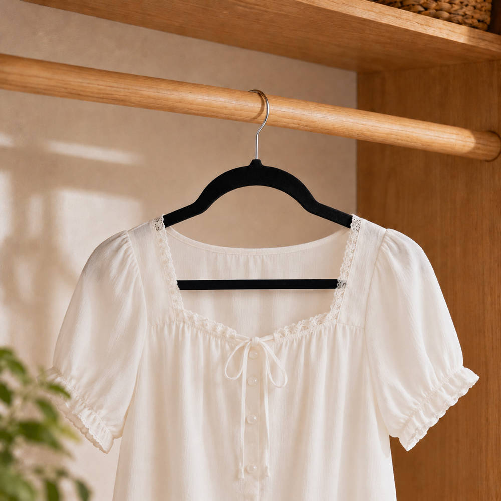 Pack of 50 My Laundry Velvet Hangers Black Image 2