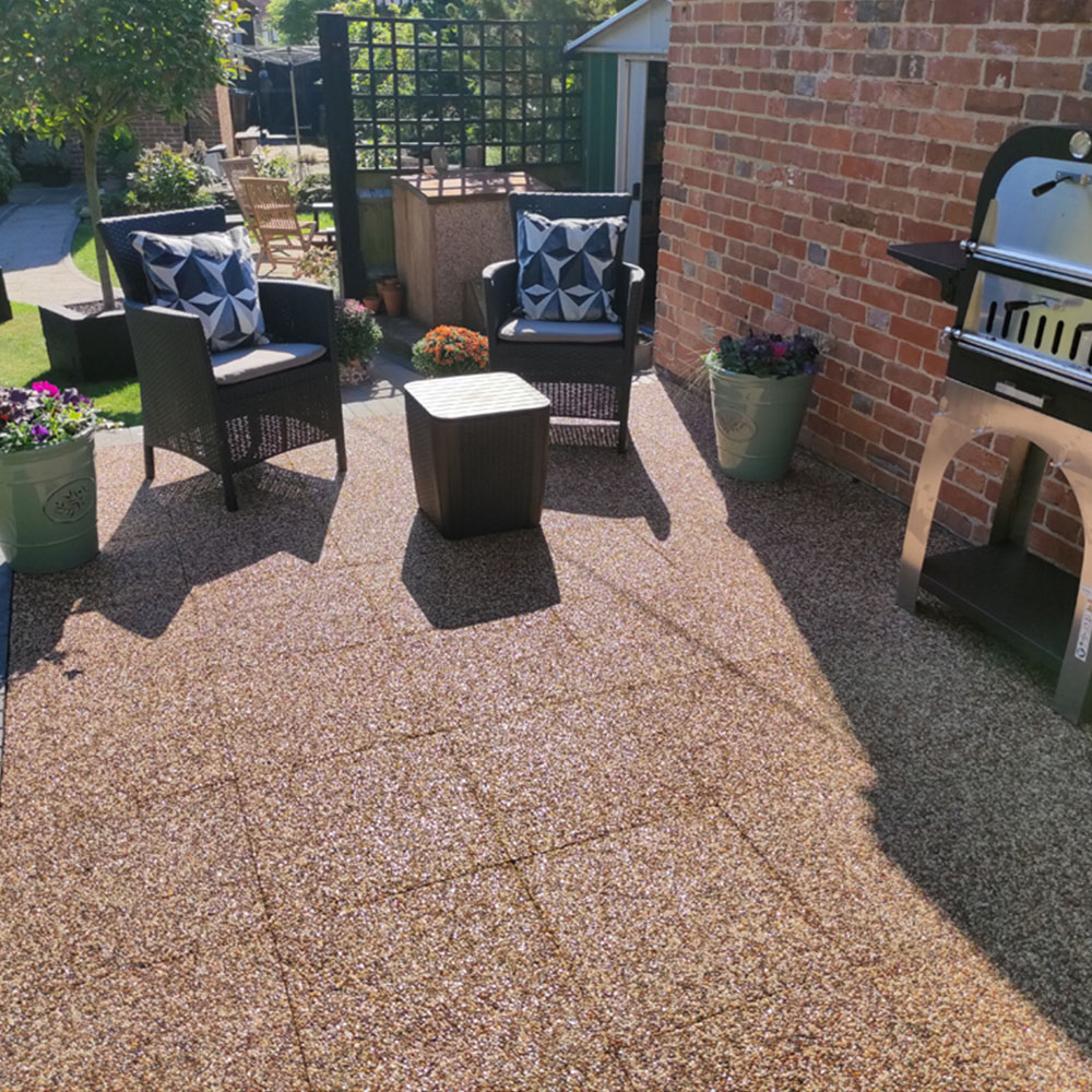 SUDwell Golden Pea Resin Bound Paving Slab 5sqm 25 Pack Image 2