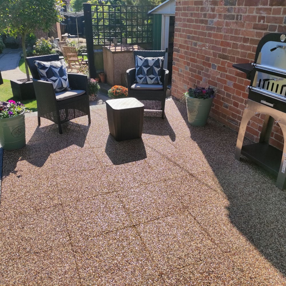 SUDwell Golden Rose Resin Bound Paving Slab 10sqm 48 Pack Image 2