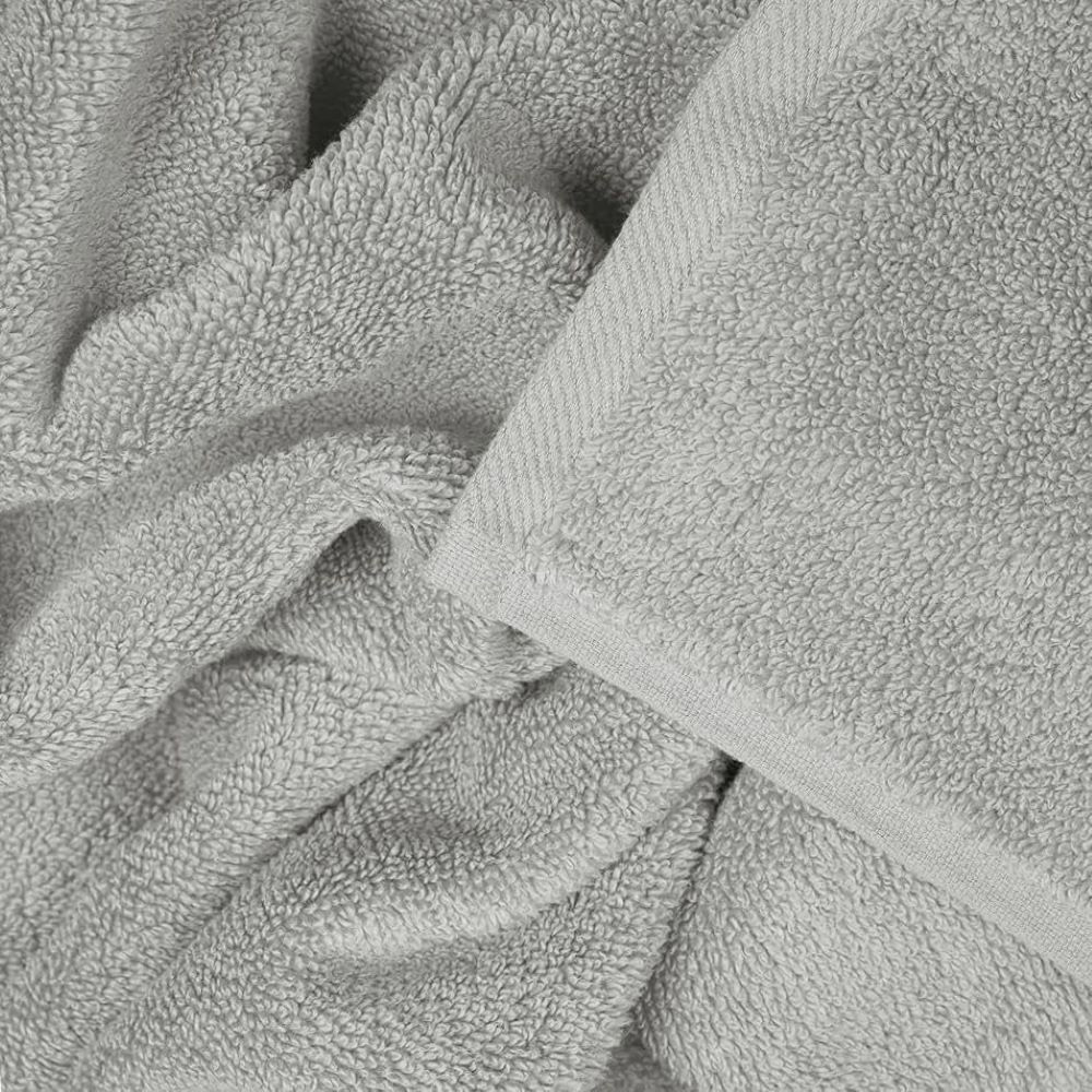Allure Bath Fashions Luxury Zero Twist Egyptian Cotton Dove Grey Bath Sheet Image 3