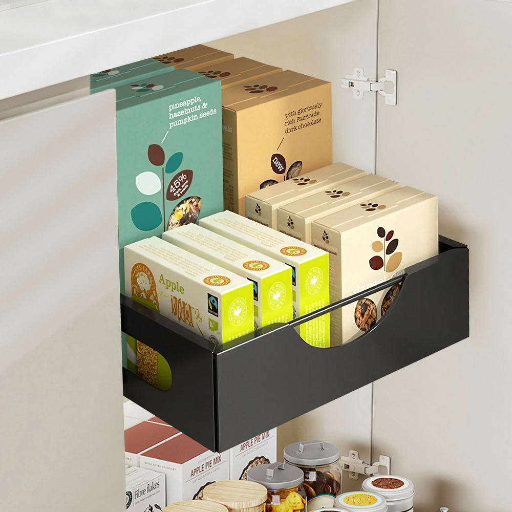 H&O Direct Black Pull Out Bowl Cabinet Organiser Image 2