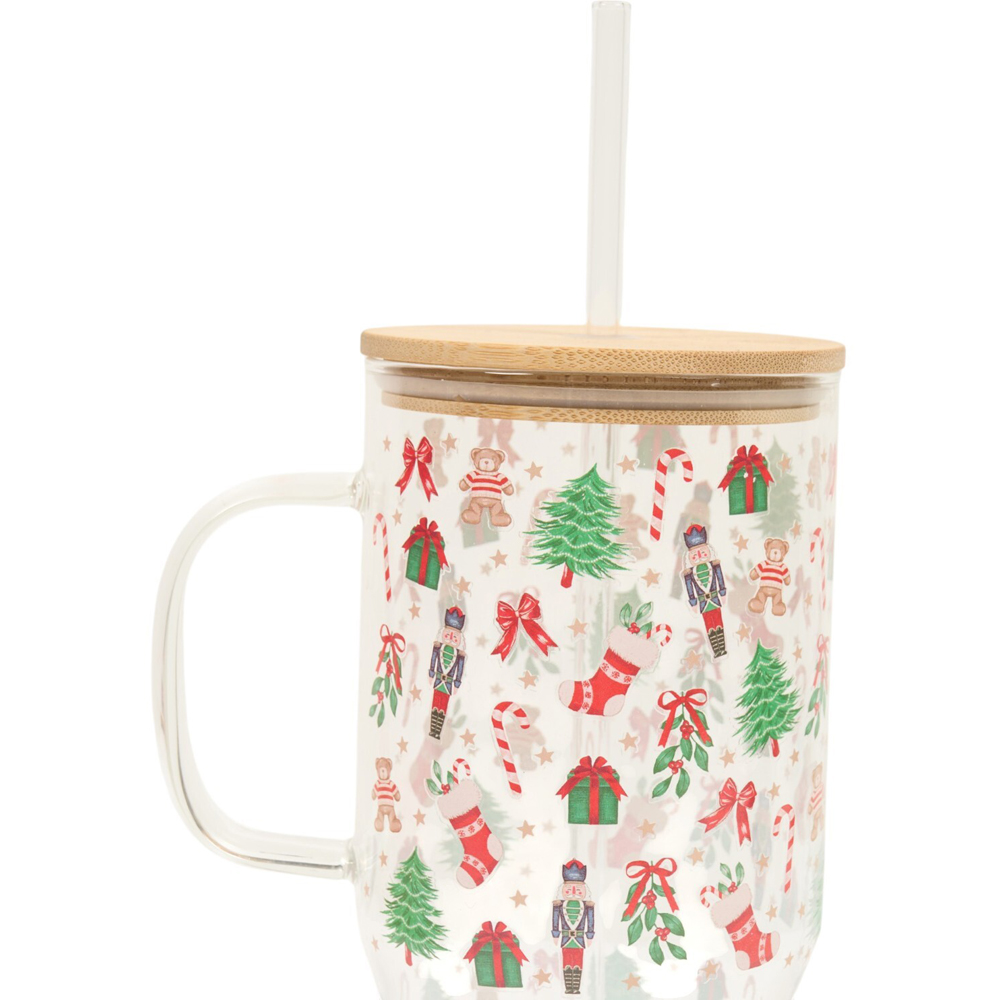Christmas Jumbo Glass Tumbler Image 3
