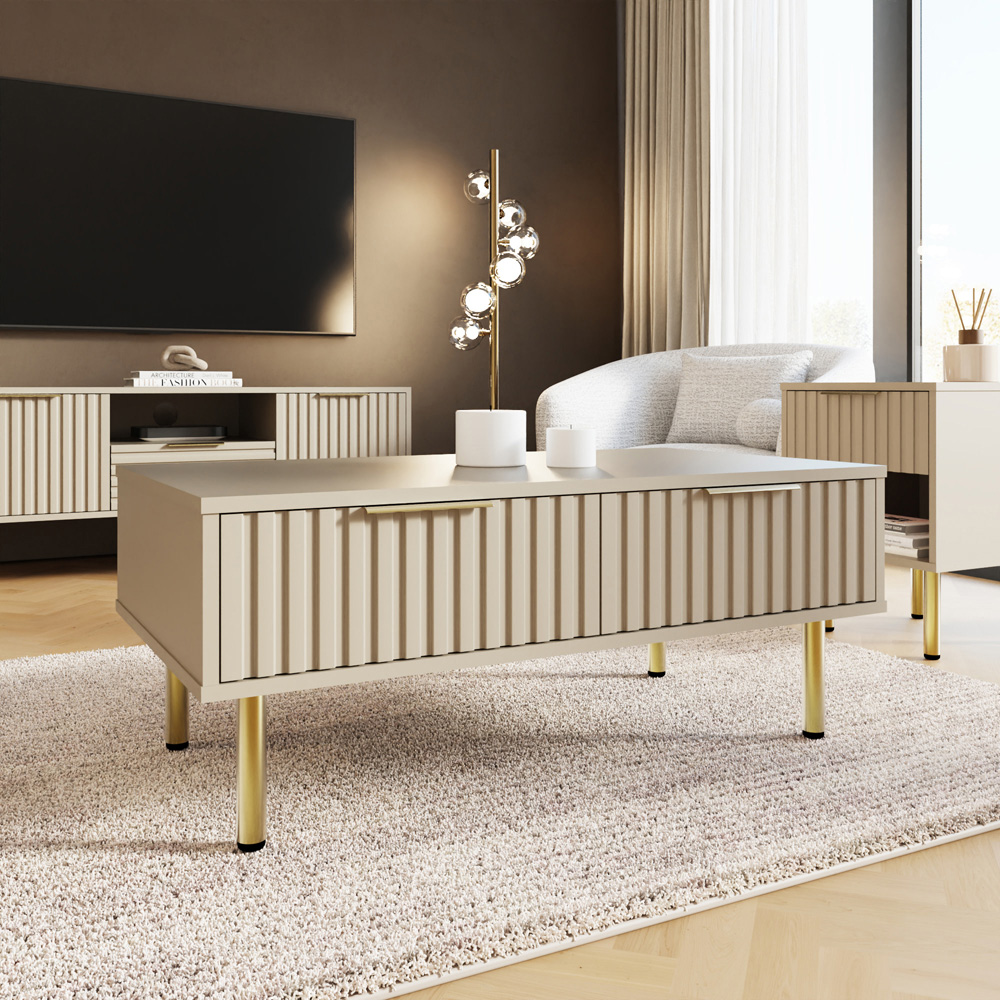 GFW Nervata Cream Coffee Table Image 6
