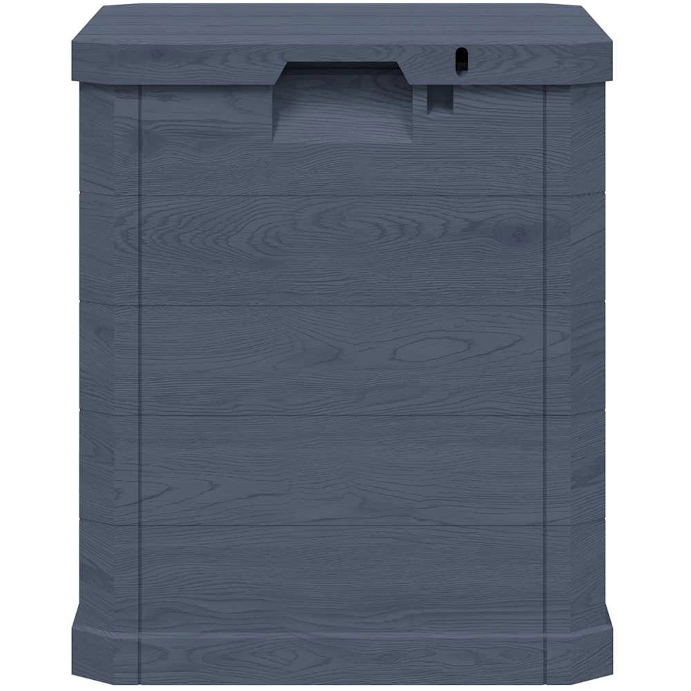Walplus 90L Anthracite Compact Wooden Effect Plastic Storage Box Image 4