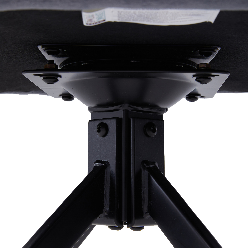 Living and Home Grey Teddy Fleece Upholstered Swivel Chair Image 6