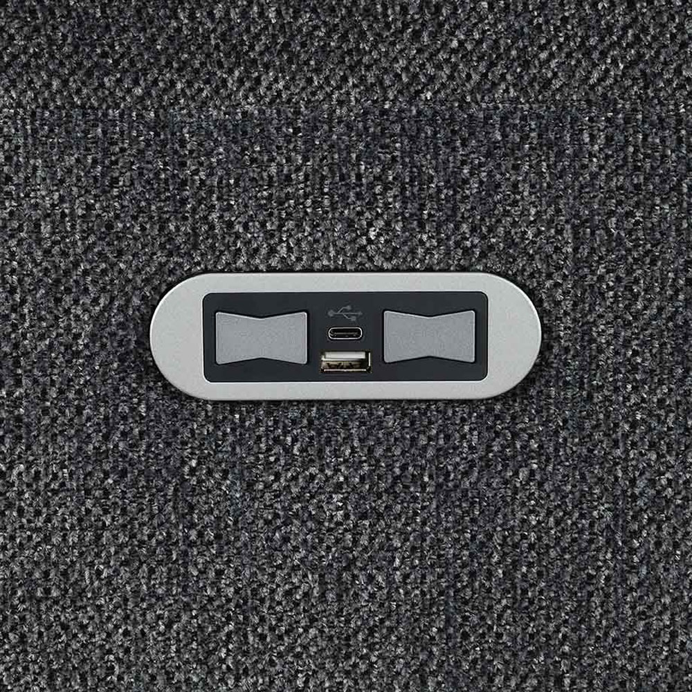 Eastside 3 Seater Dark Grey Power Recliner Sofa Image 5