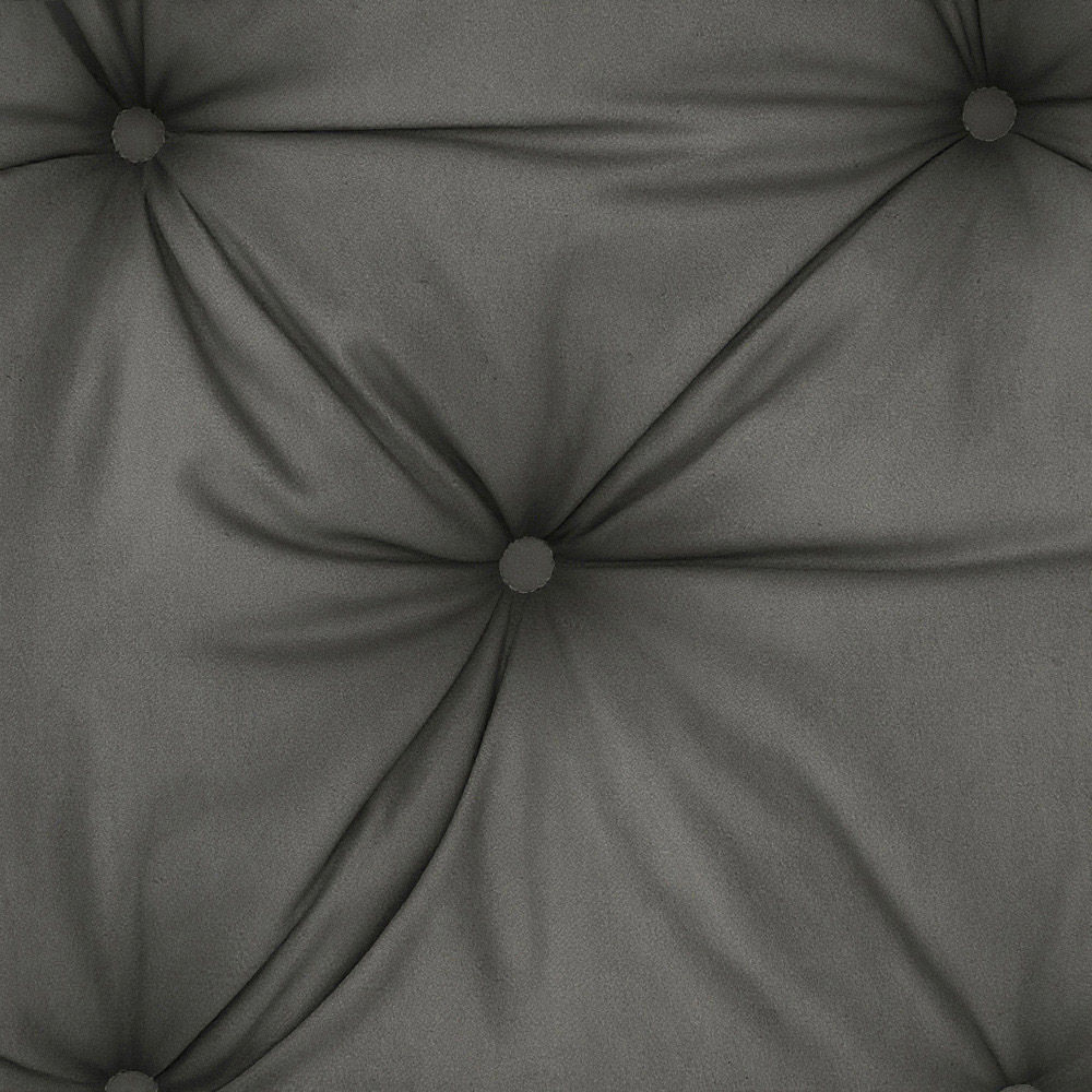 Living and Home Dark Grey Upholstered Ruffle Soft Headboard Pillow 75 x 180cm Image 5